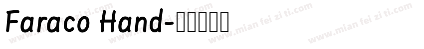 Faraco Hand字体转换